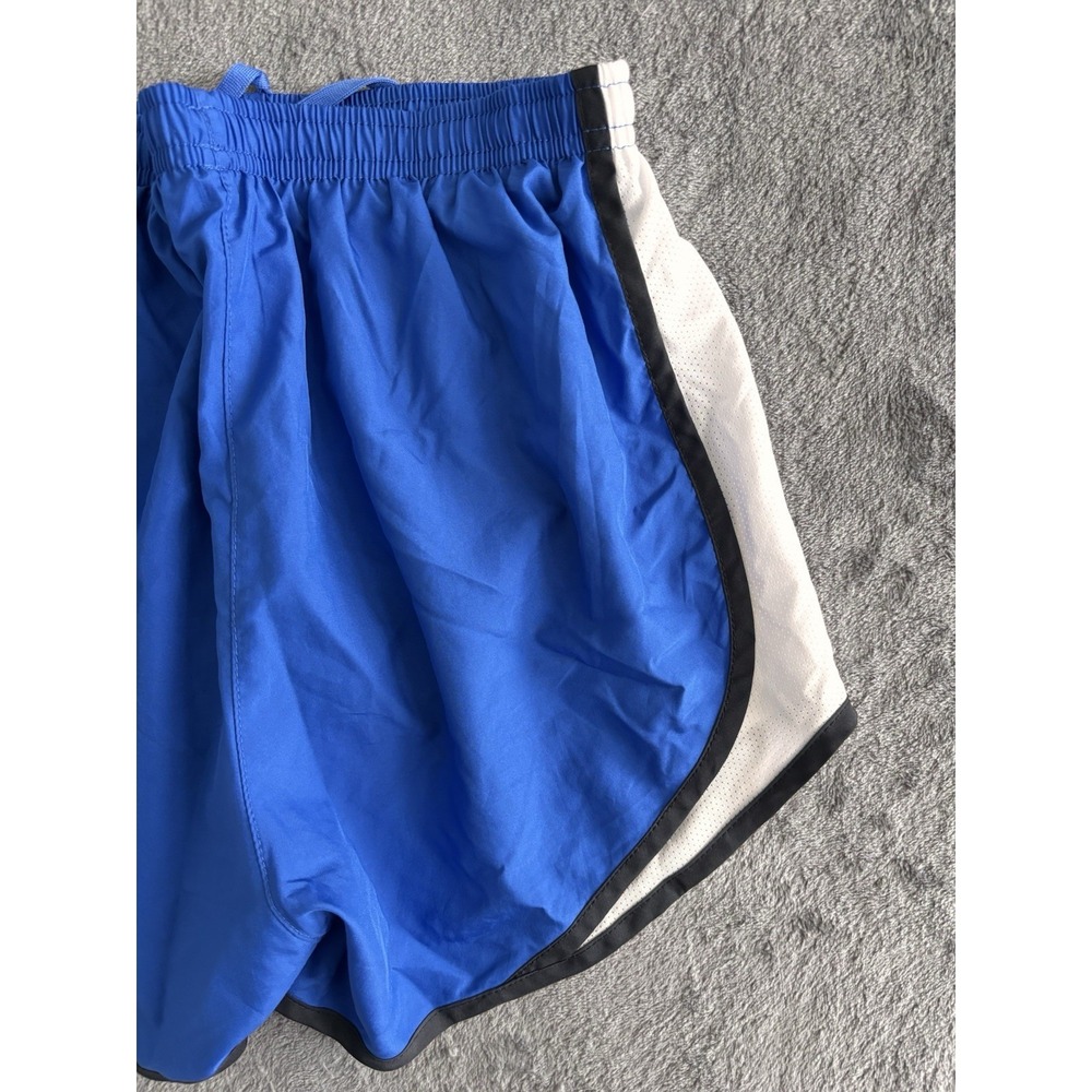 Nike Dri Fit Running Shorts Womens XS Blue Athletic Gym Lightweight Swoosh Pool - Picture 7 of 12
